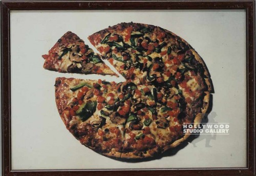 16x11 Pizza w/Slice/Color/Framed