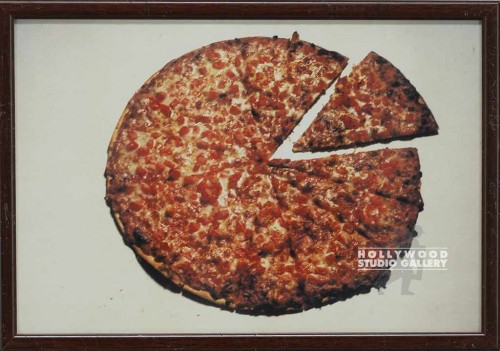 16x11 Pizza w/Slice/Color/Framed