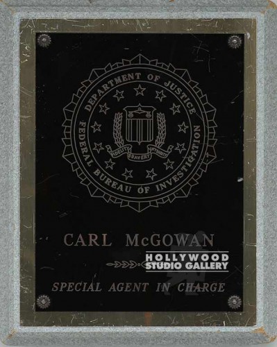 10x8 Grey Marble Plaque/FBI