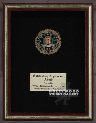 14x11 Framed W/Glass Patch/FBI