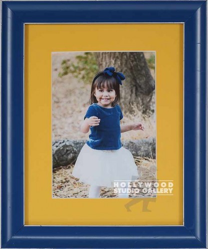 HBW 12X10 GIRL BLUE WHITE DRESS WOODS
