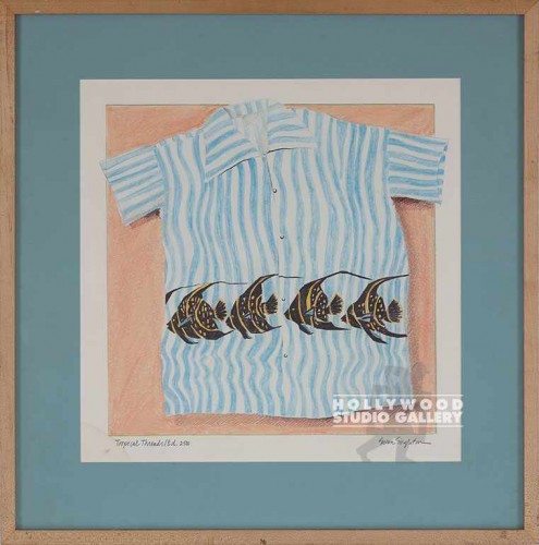 22x22 Singleton Shirt/Blue Fish
