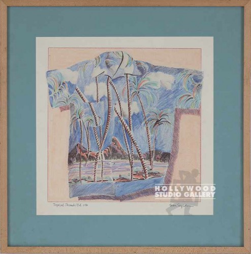22x22 Singleton Shirt/Palm Tress