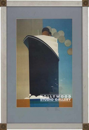 20X17 RF OCEAN LINER LASER/FRAMED