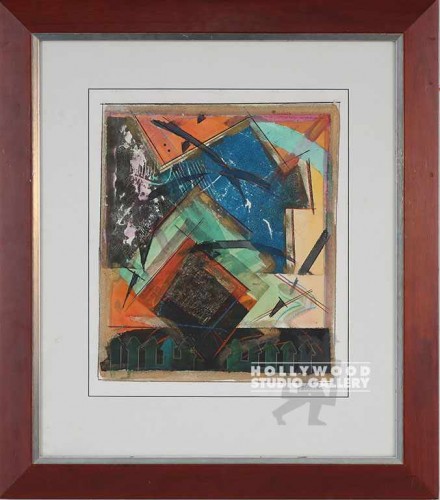 29X26 HOLDEN ABSTRACT/MAHOG-SILVR