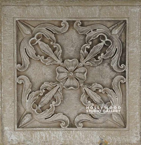14X14 3D FAUX STONE FLORAL