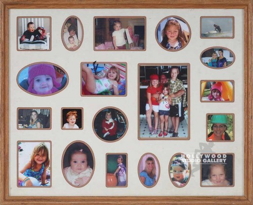 17X21 FAMILY COLLAGE GREEN MAT CIA