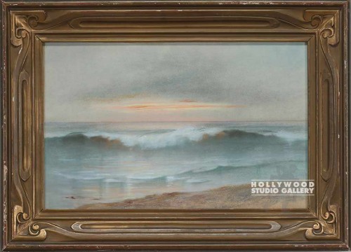 18x24 VINT. OCEANSCAPE GOLD NOUVEAU
