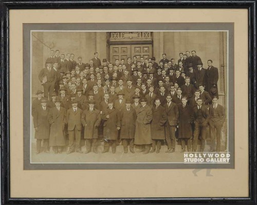 17x21 Sepia/Group/In Front of Bldg.