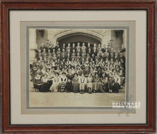 14x16 Sepia Class Photo Brwn Frm