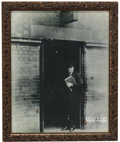 13x11 B/W Ext.Man Standing/Doorway