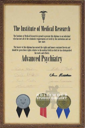 16x11 Medical Research Certificate