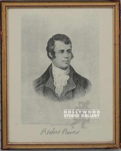 15X12 R. BURNS PORTRAIT INK AUTHOR