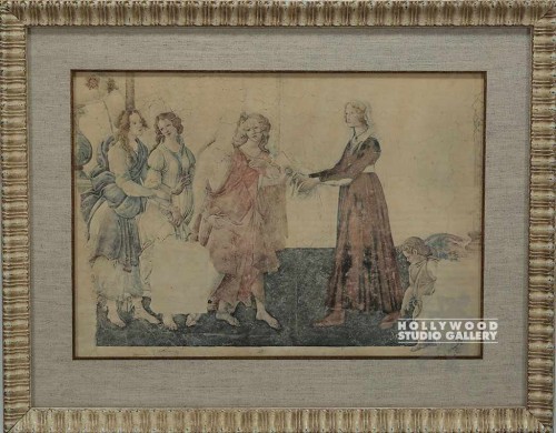 24X30 5 NYMPHS FRESCO-PALE CRM ORN