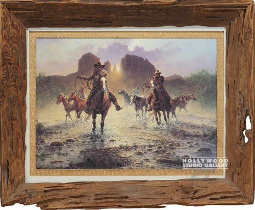 25x31 Terry Rustling Mustngs Rustic