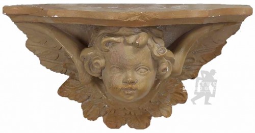 6x11x5 Gold Cherub Shelf