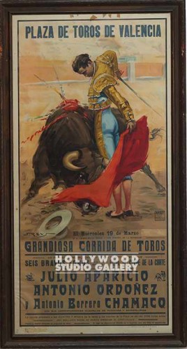 45x24 Bullfight Original Print