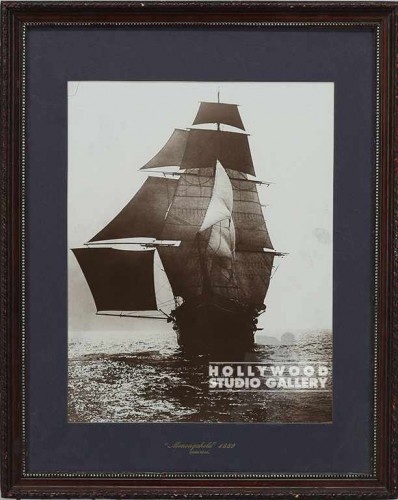 20x16 SEPIA NAUTICAL PHOT/WD FRAME