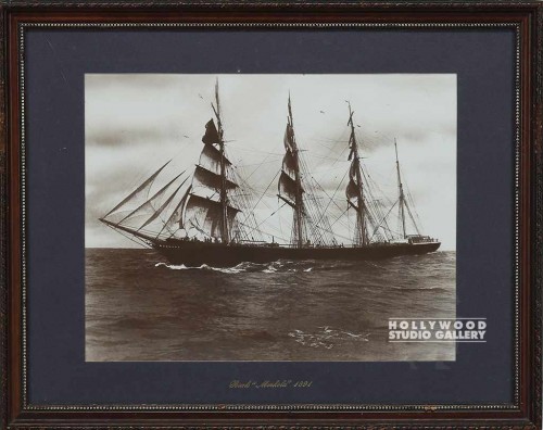 16x20 SEPIA NAUTICAL PHOTO/WD FRAME