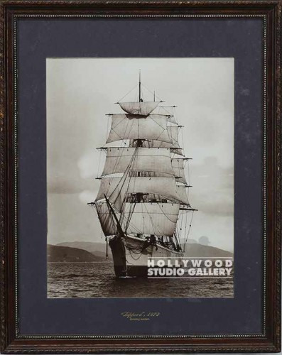 20x16 SEPIA NAUTICAL PHOTO/WD FRAME