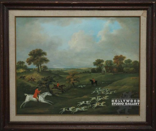 32X38 Hunt/Dark Wood Frame
