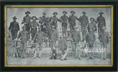 12x20 B W Black Calvery Group Photo
