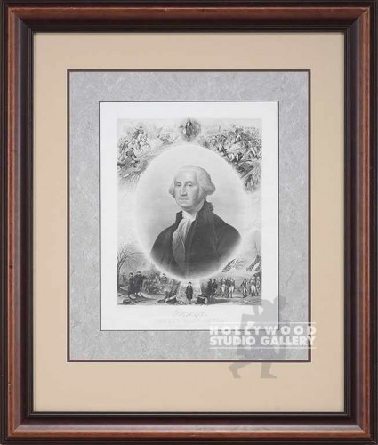 31x26 OVAL LINCOLN ENGRV.PORTRAIT/W