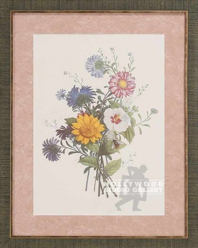 25x21 Floral Bouquet/White Bckgroun