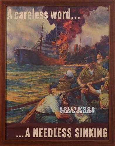 29x23 WORLD WAR POSTER BRWN FRM